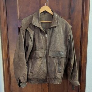 Men's Brown Vintage Leather Jacket